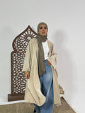 Layali Kaftan in Shimmer Beige