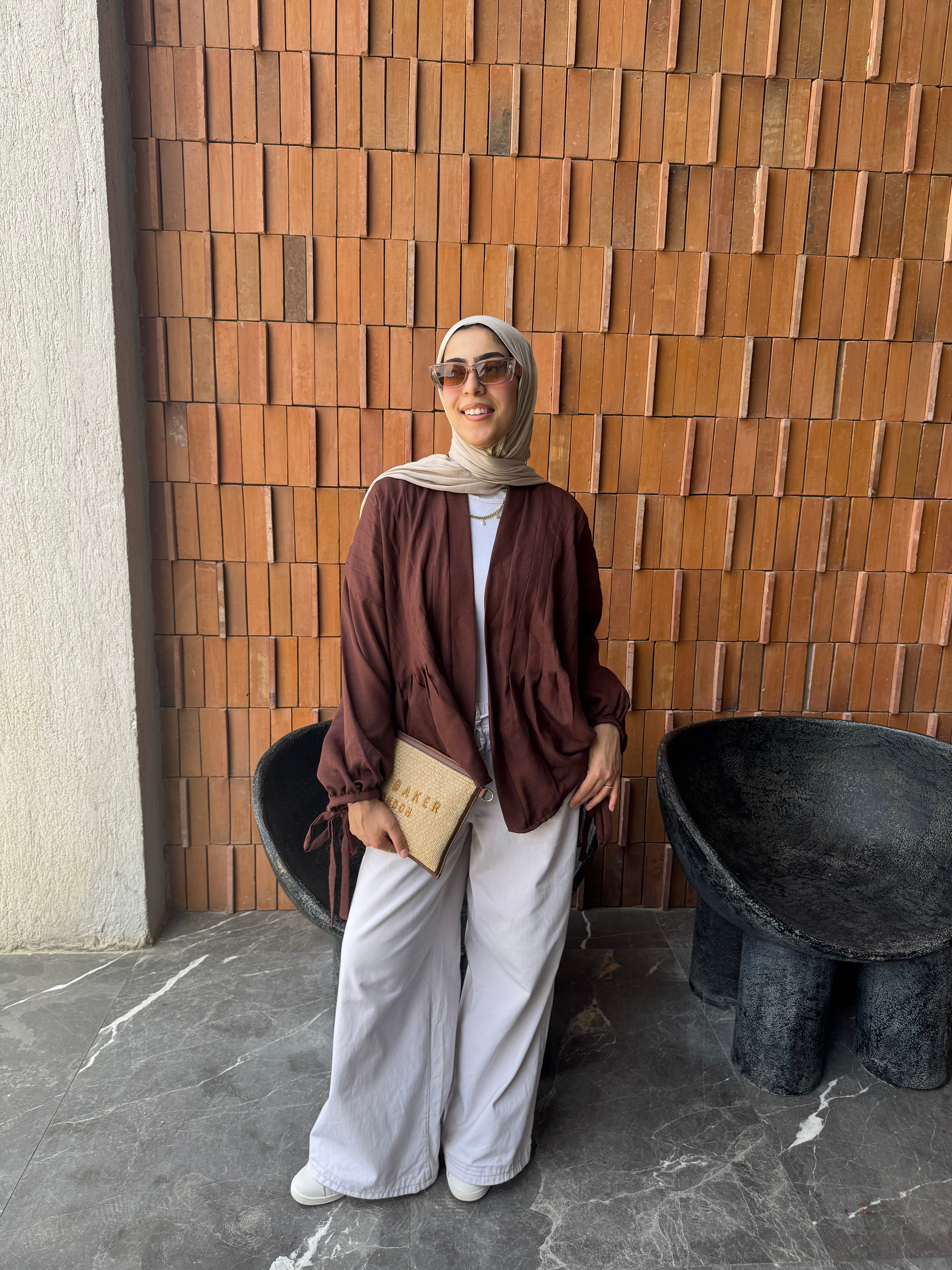 Bloom Cardigan in Brown