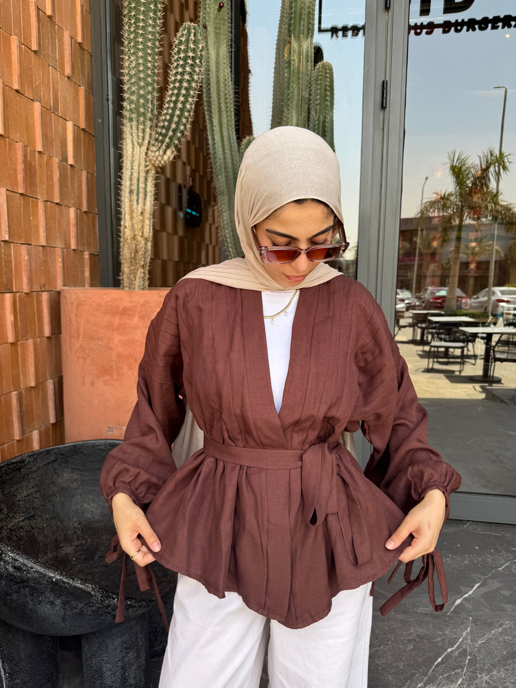 Bloom Cardigan in Brown