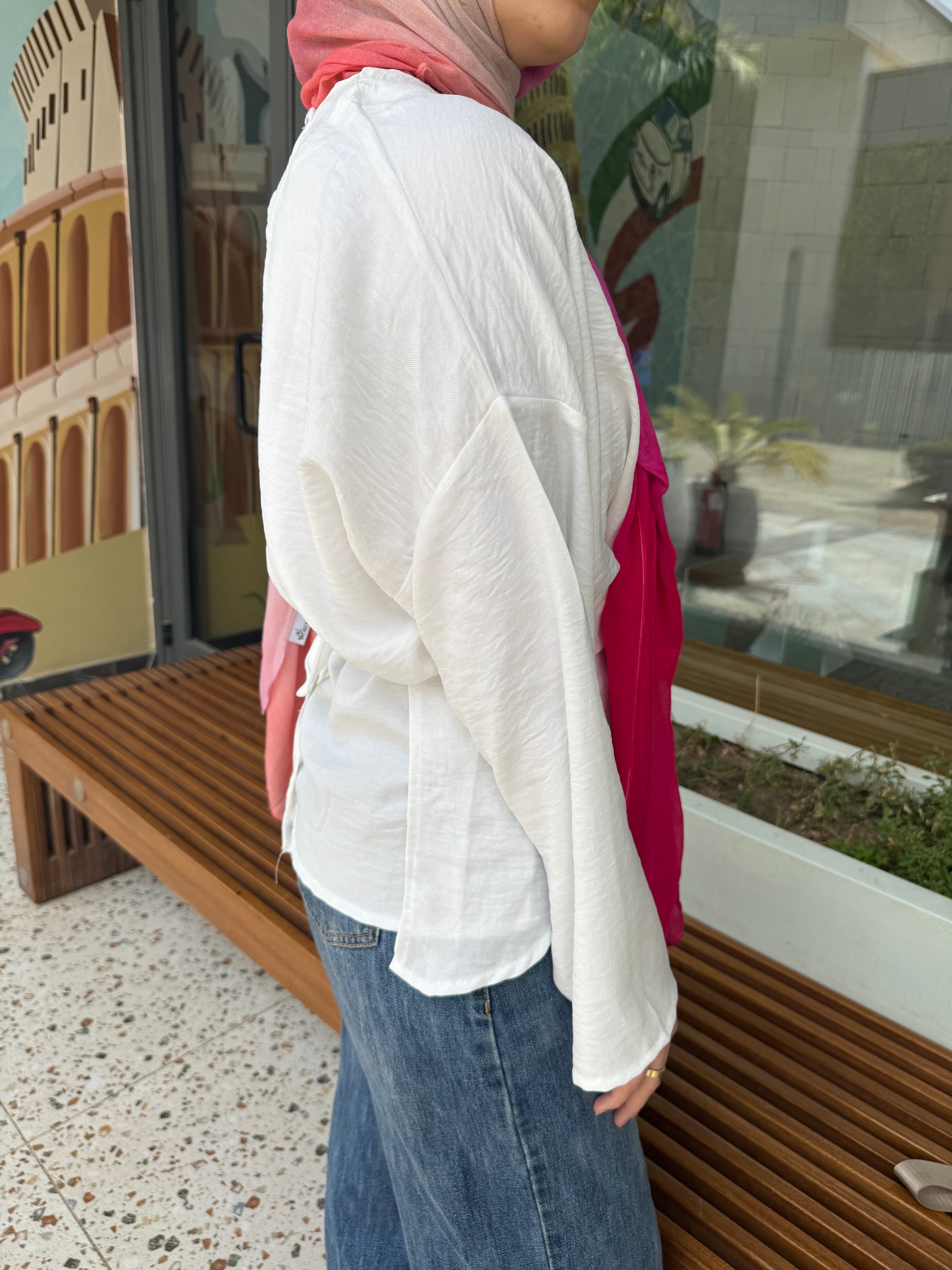 Wrap Tie Blouse in White (pre-order)