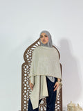 Qamar Cape in Shimmer Beige
