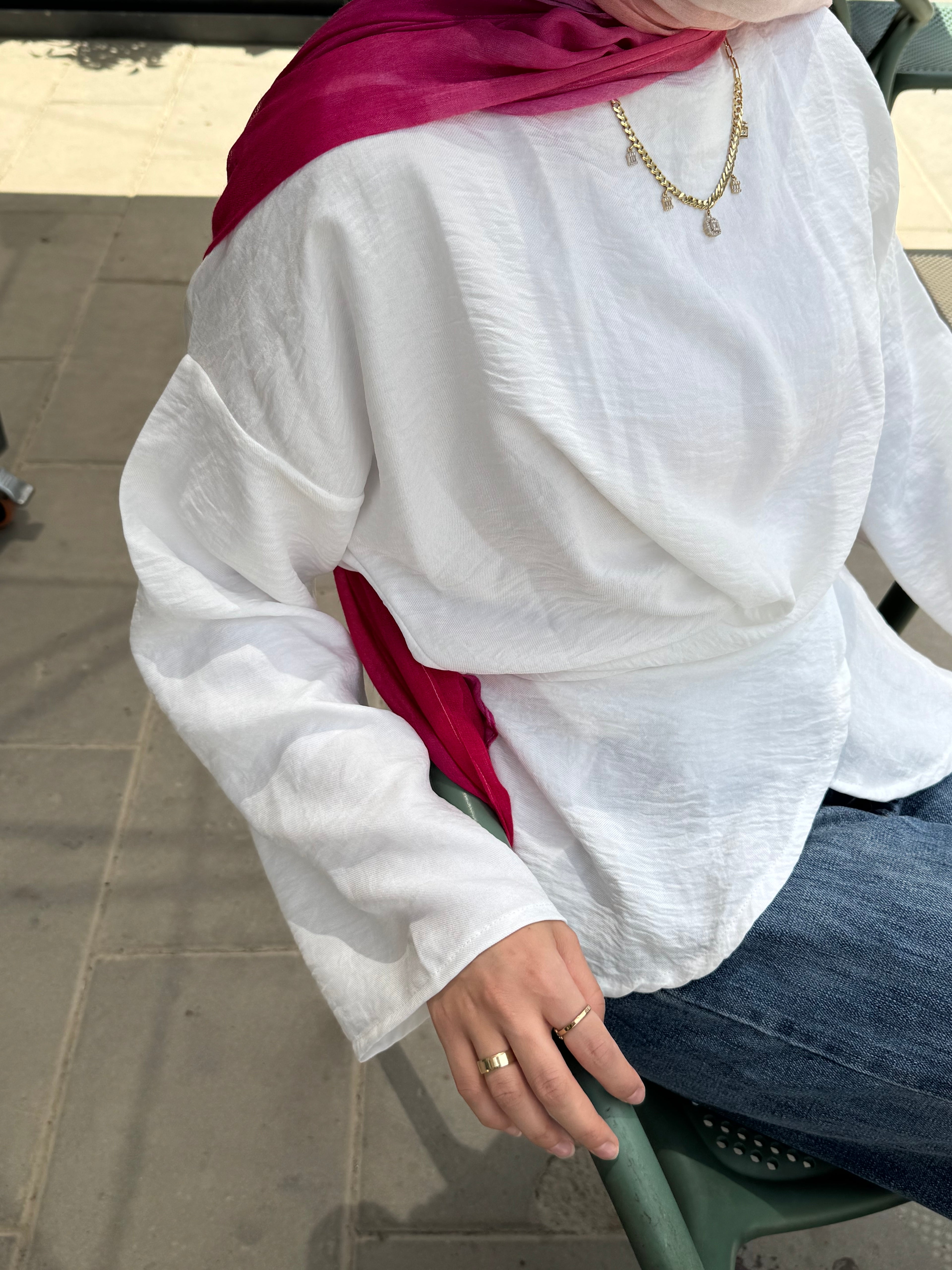 Wrap Tie Blouse in White (pre-order)