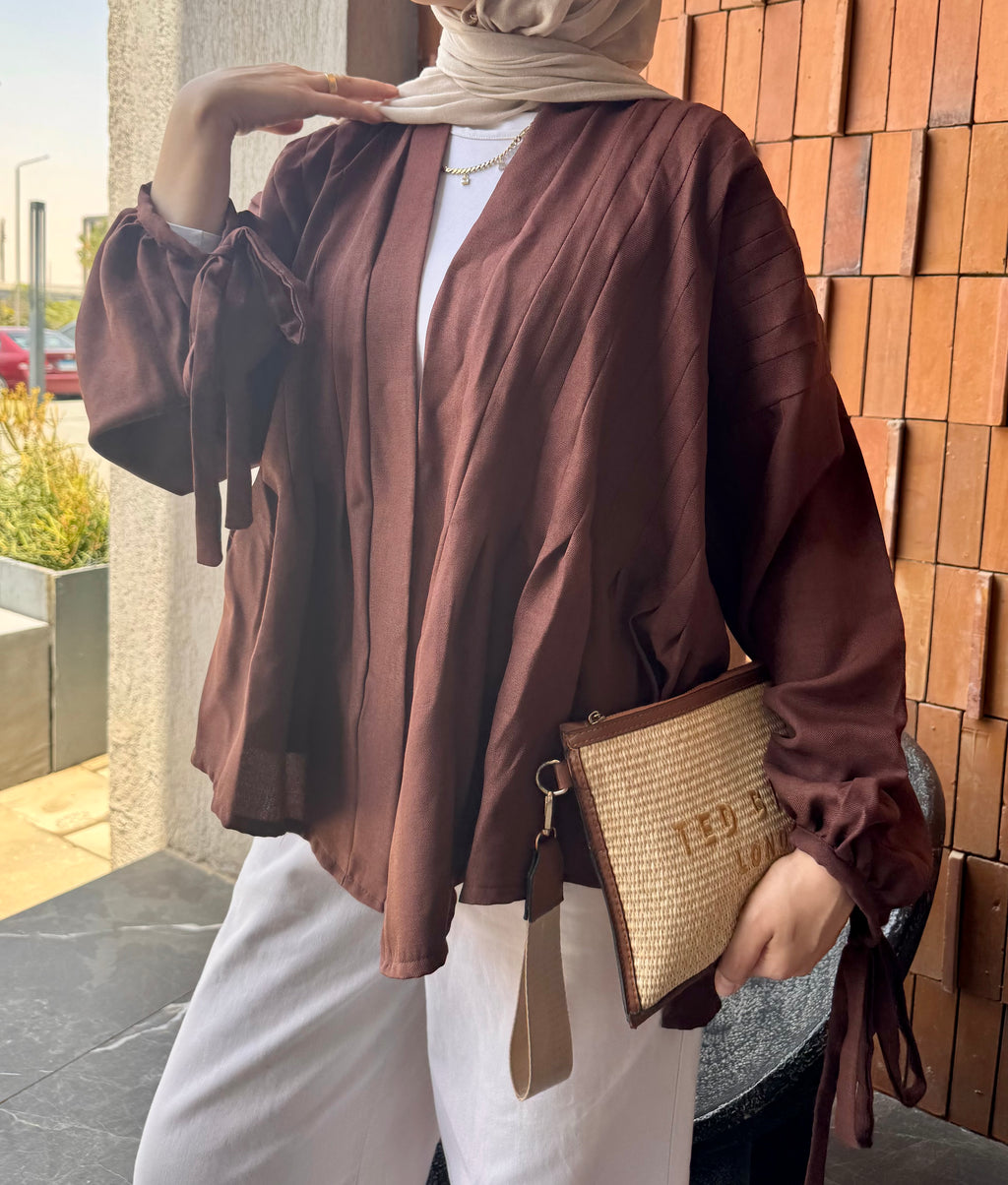 Bloom Cardigan in Brown