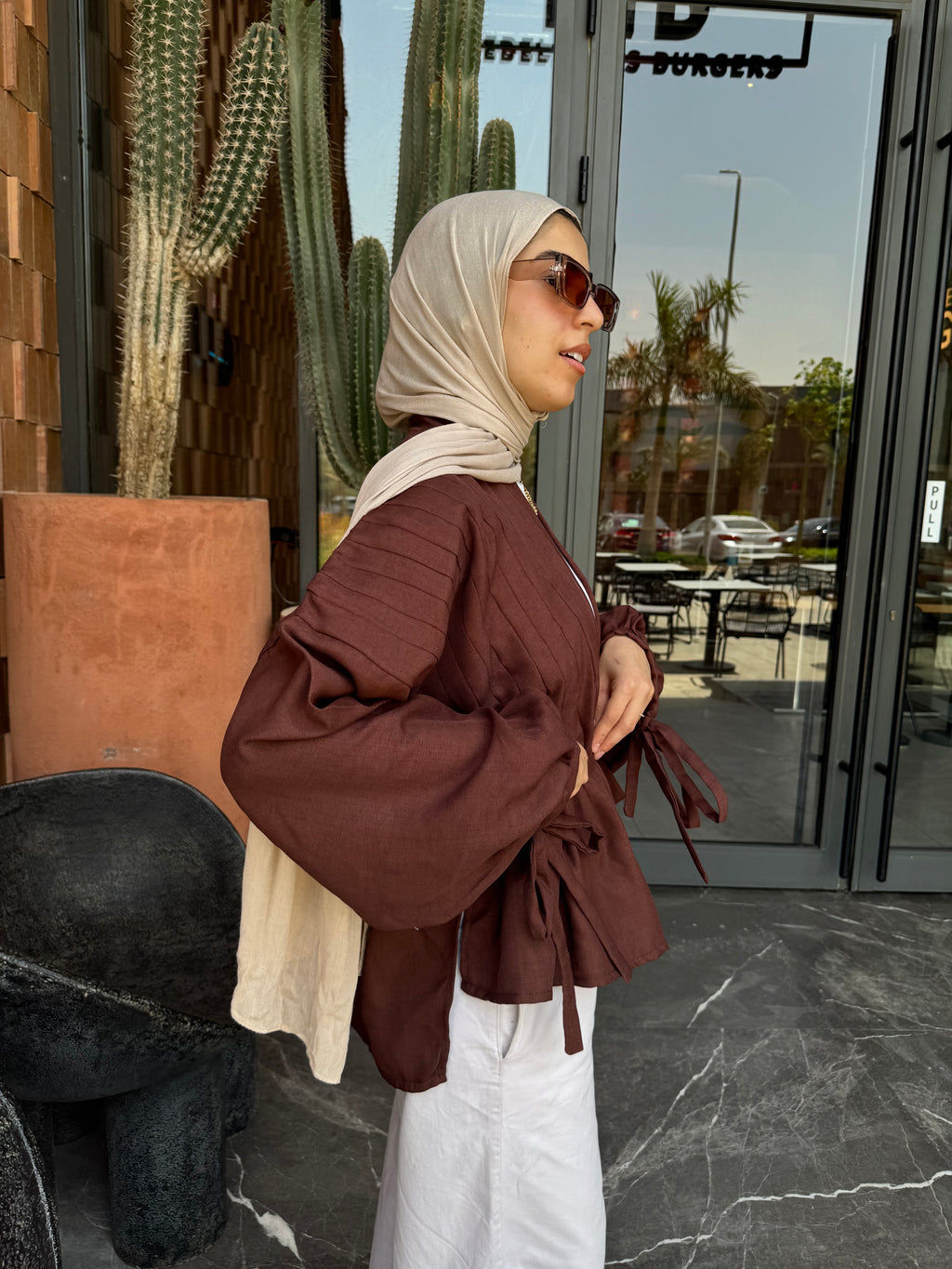 Bloom Cardigan in Brown