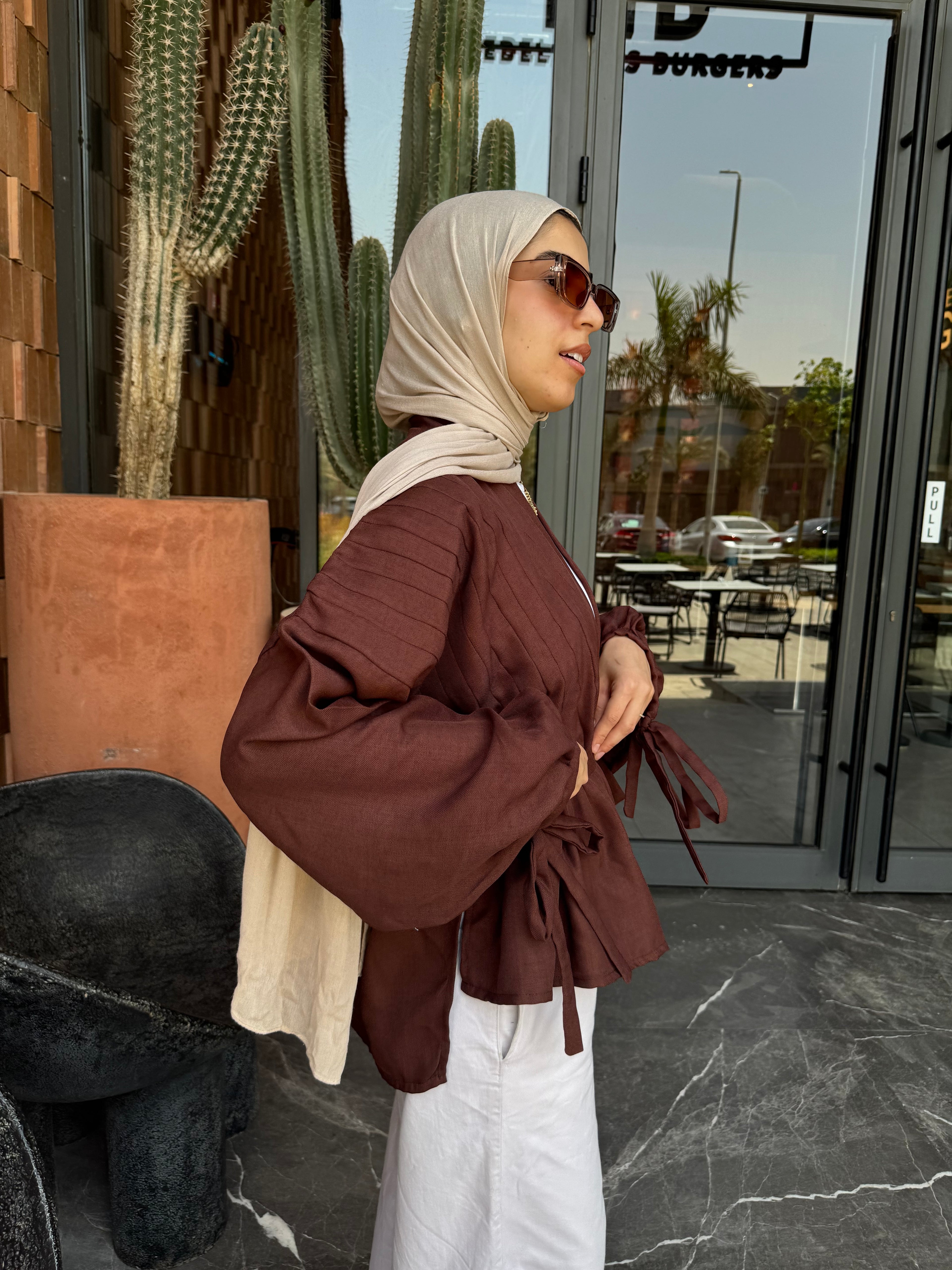 Bloom Cardigan in Brown