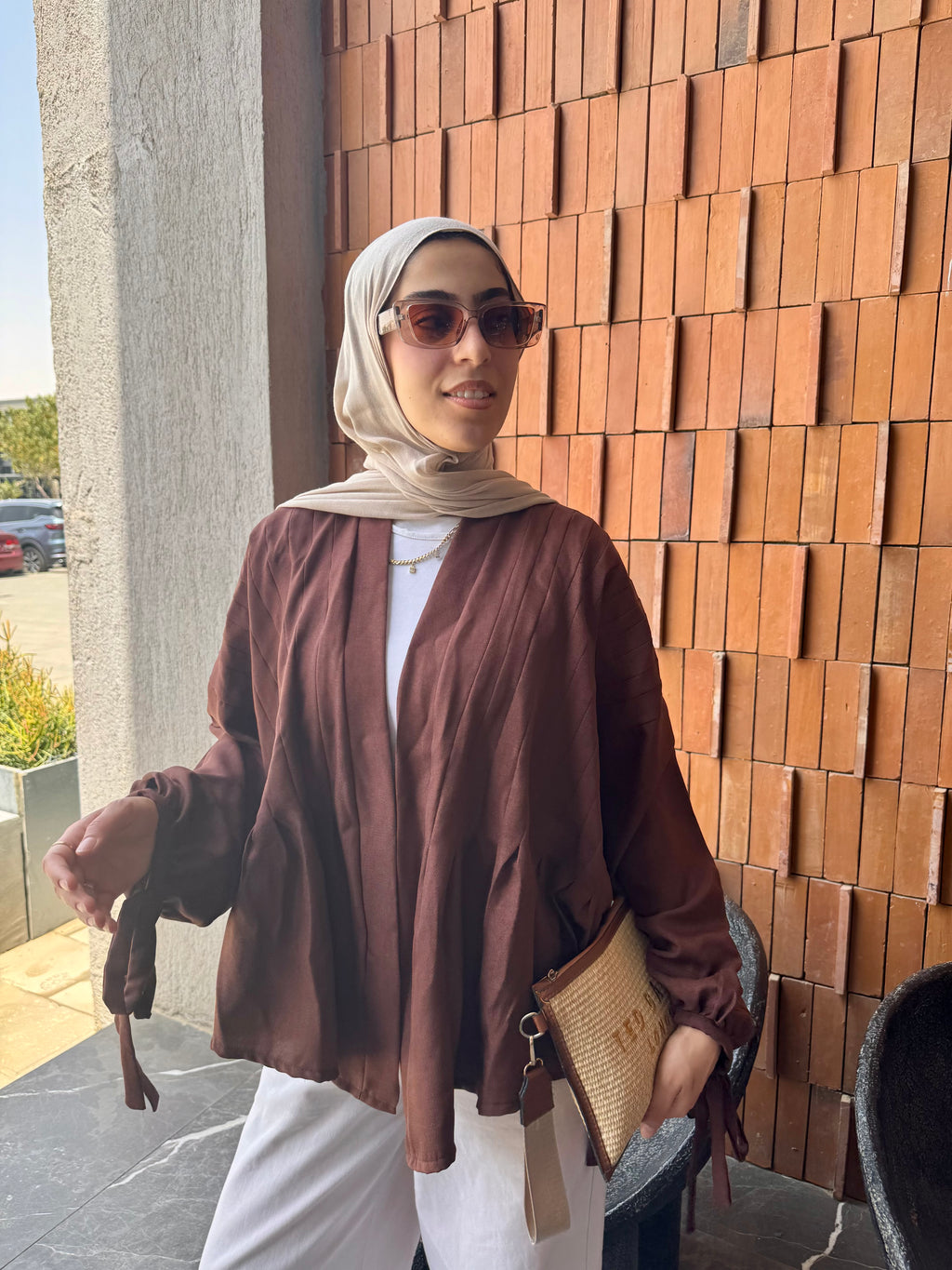 Bloom Cardigan in Brown