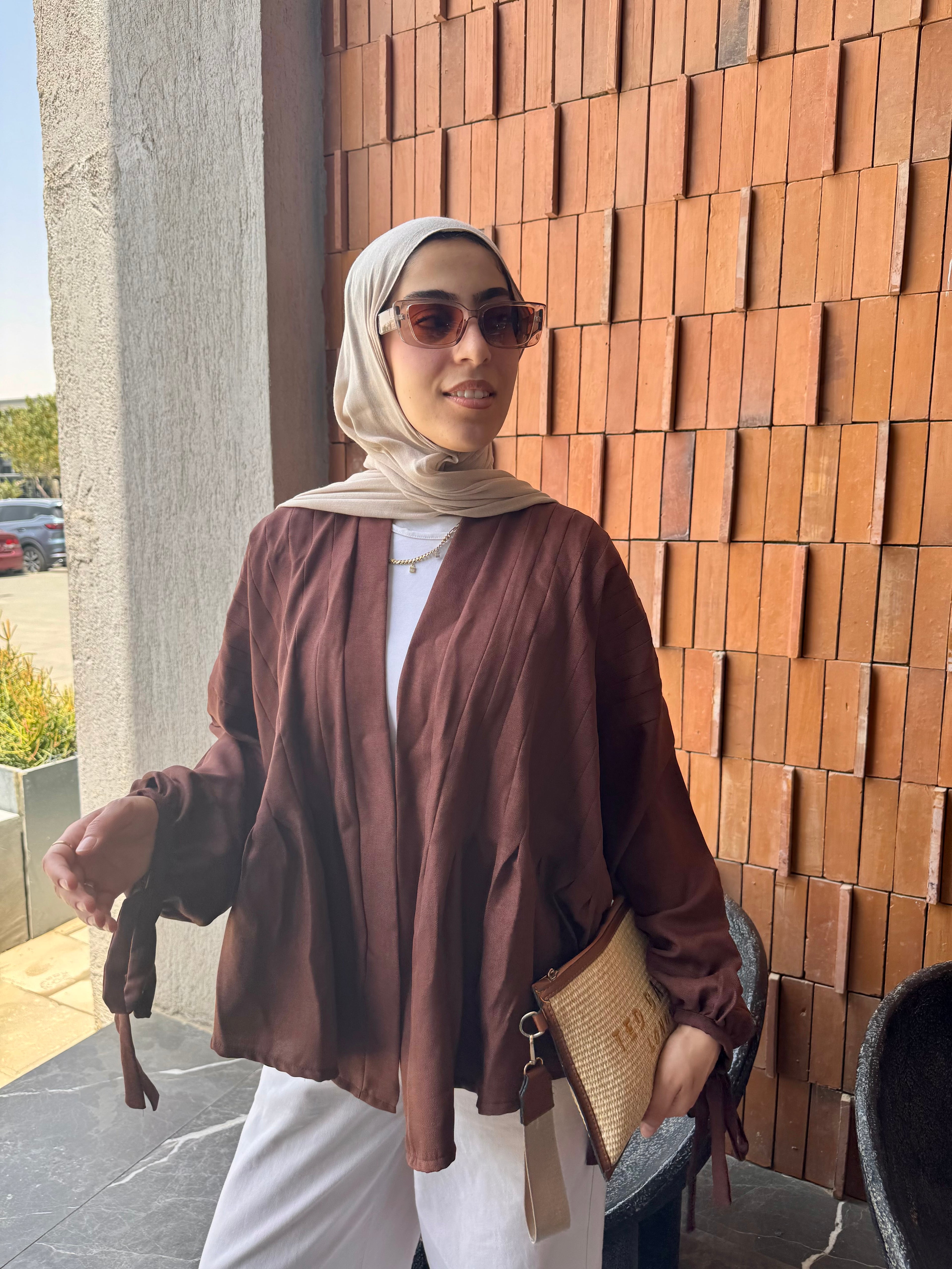 Bloom Cardigan in Brown