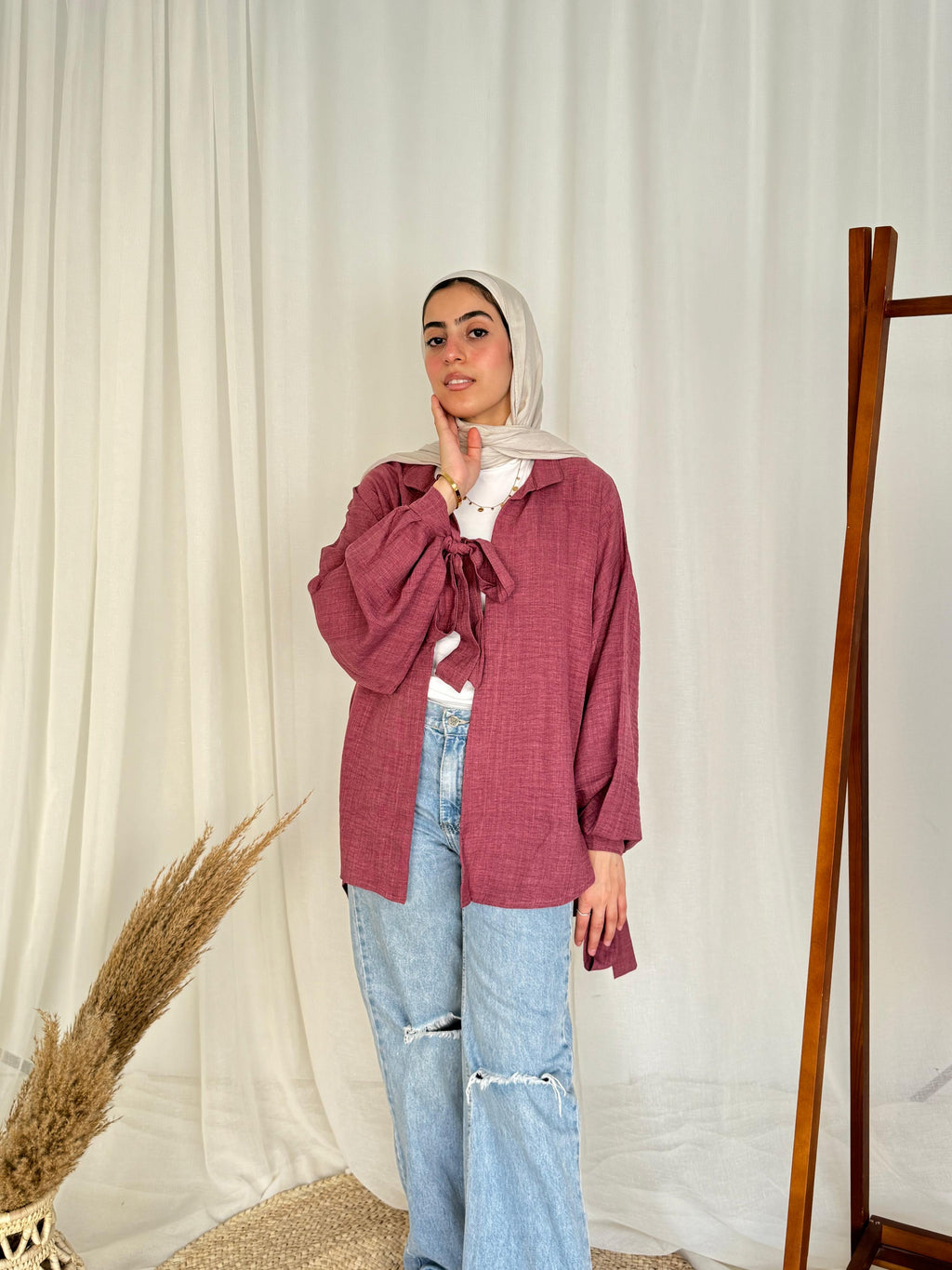 Joud Shirt in Dust Pink