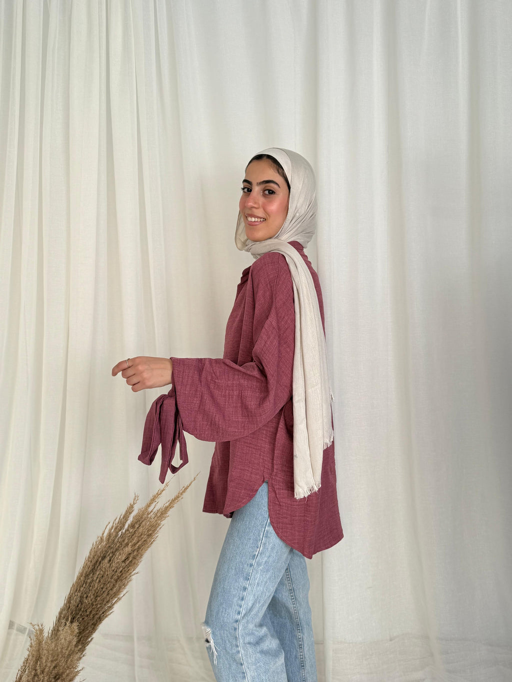 Joud Shirt in Dust Pink