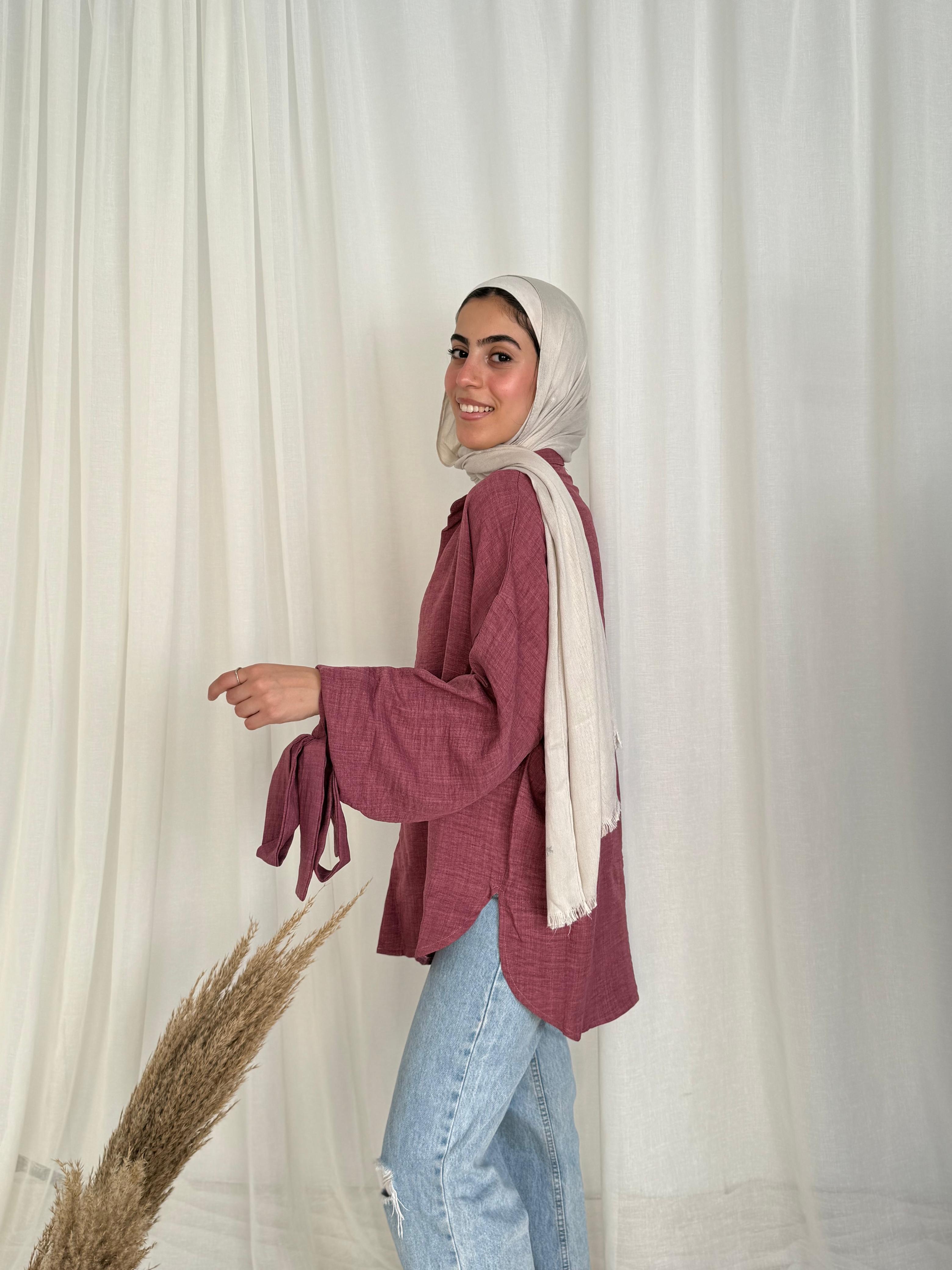 Joud Shirt in Dust Pink