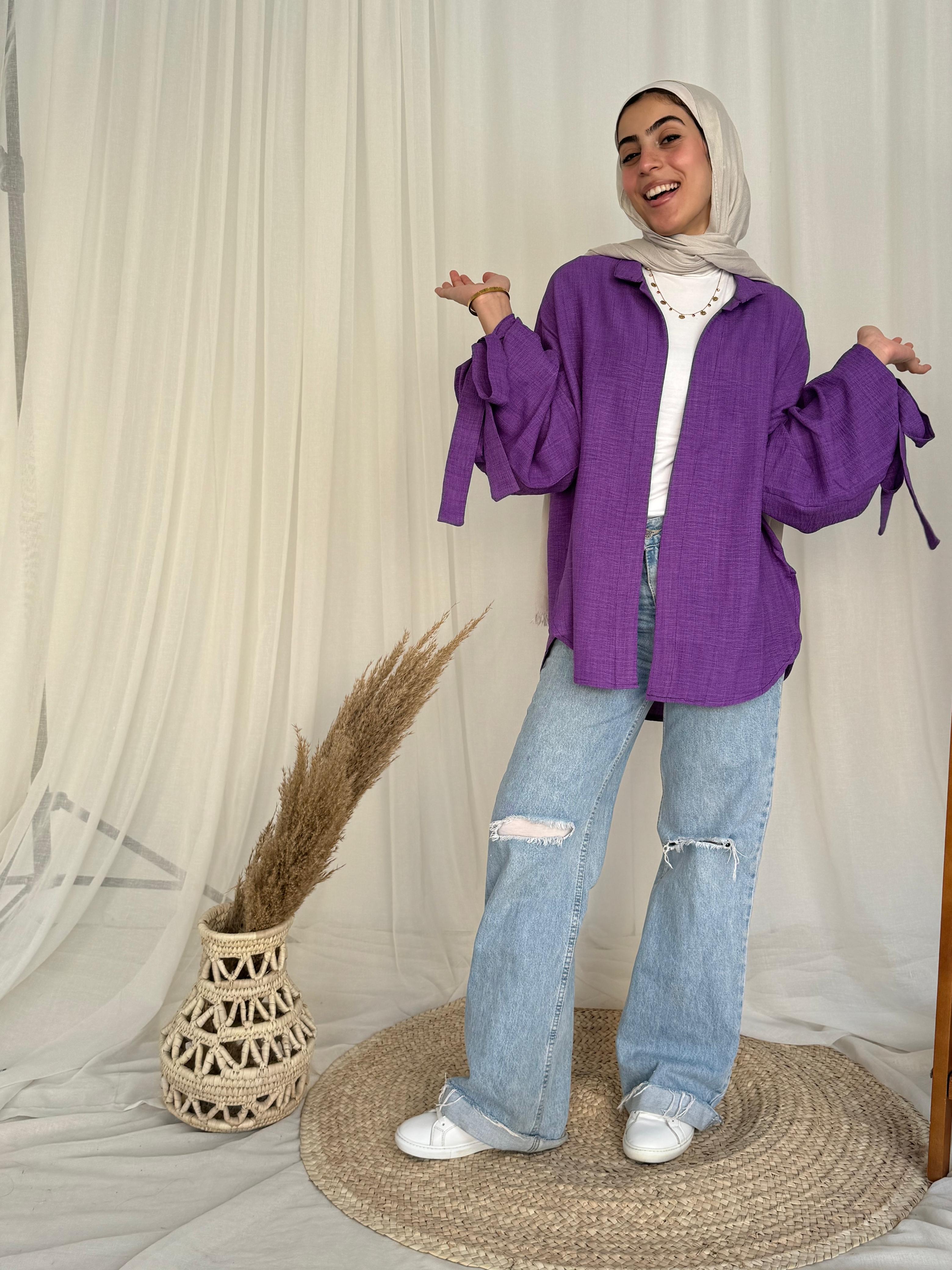 Joud Shirt in Purple