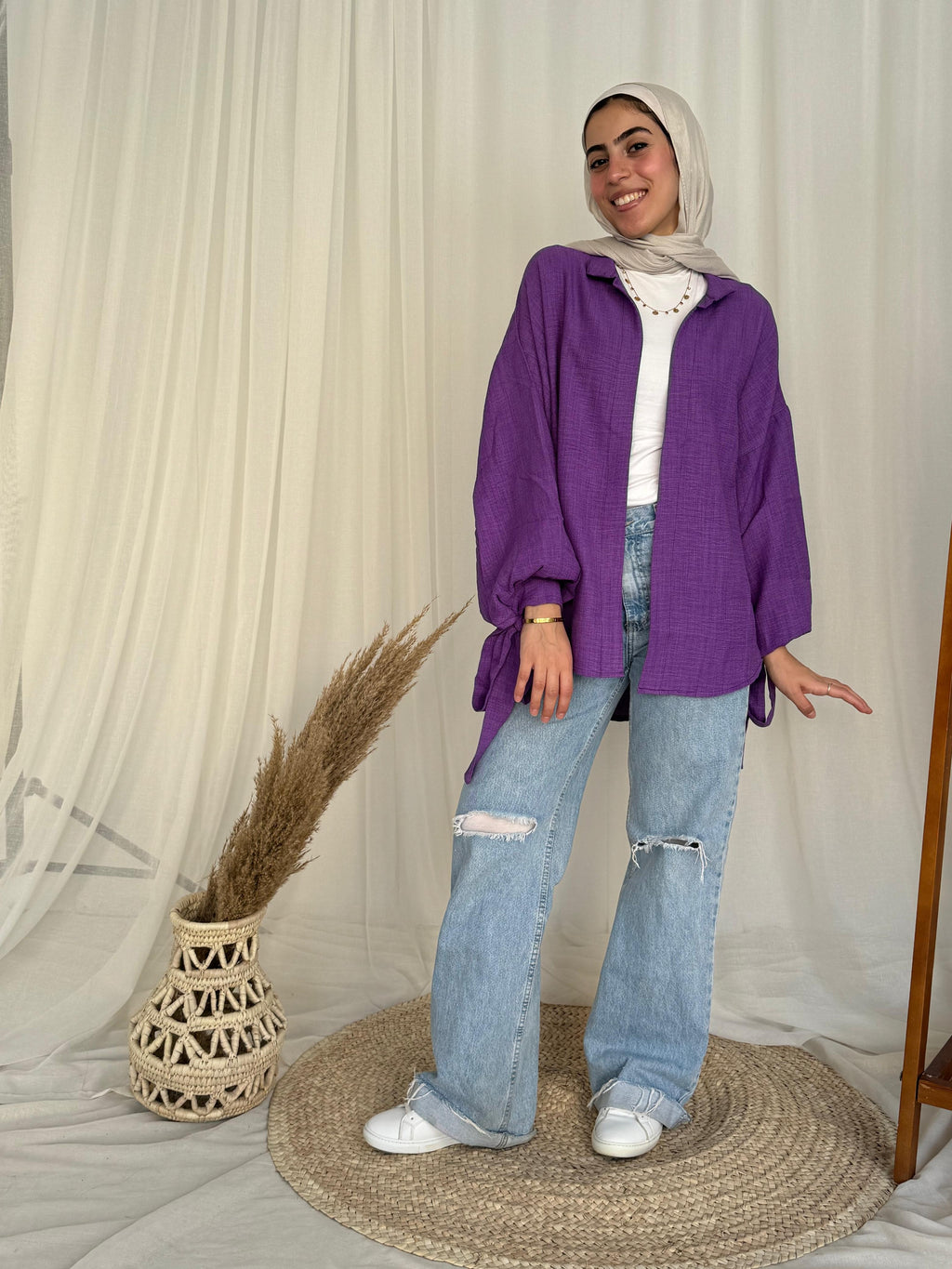 Joud Shirt in Purple