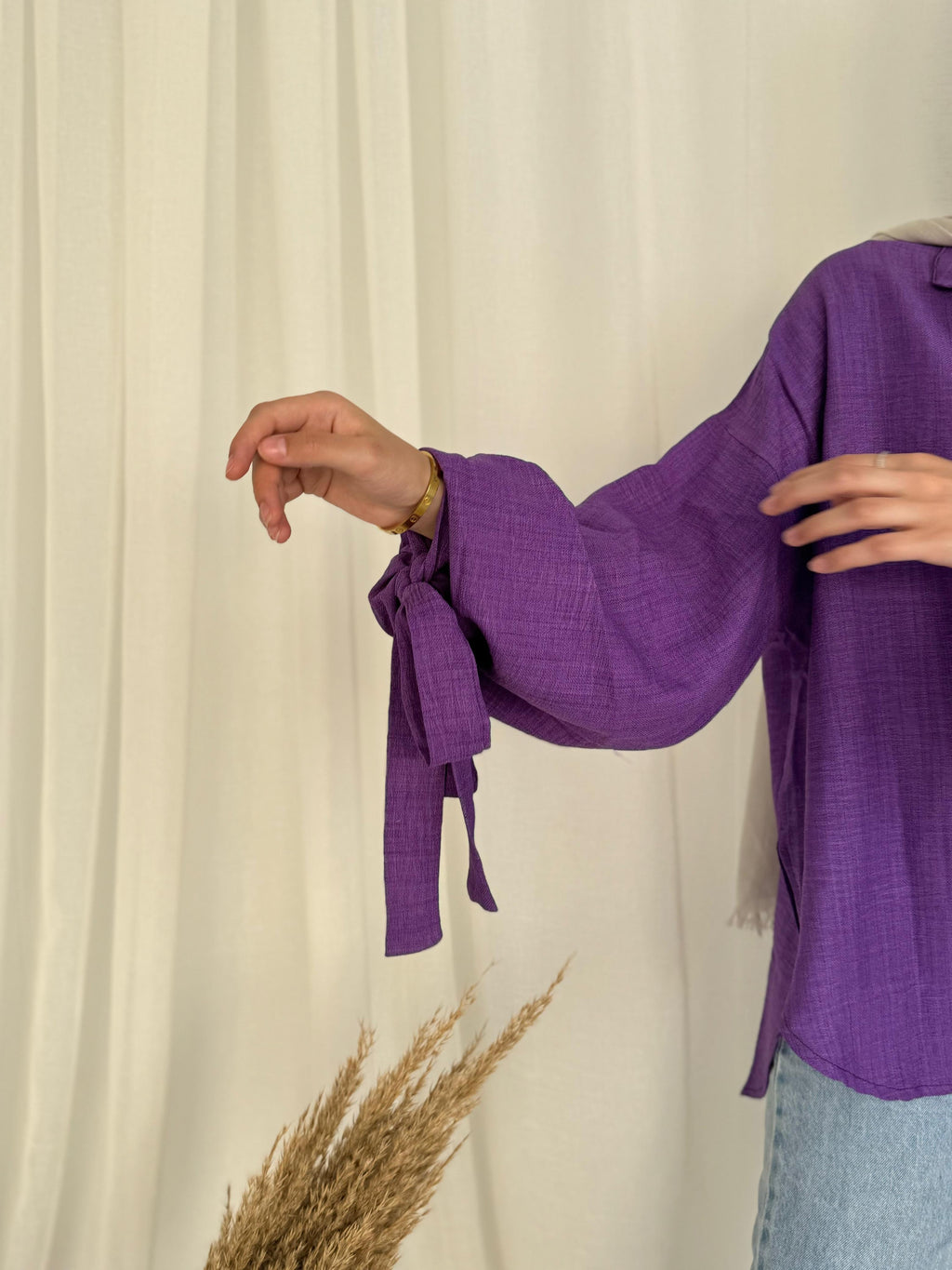 Joud Shirt in Purple