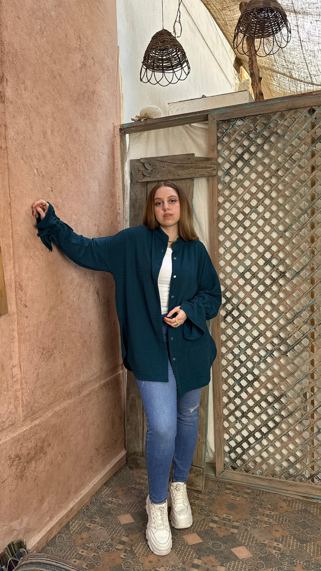 Bella Shirt in Navy Blue