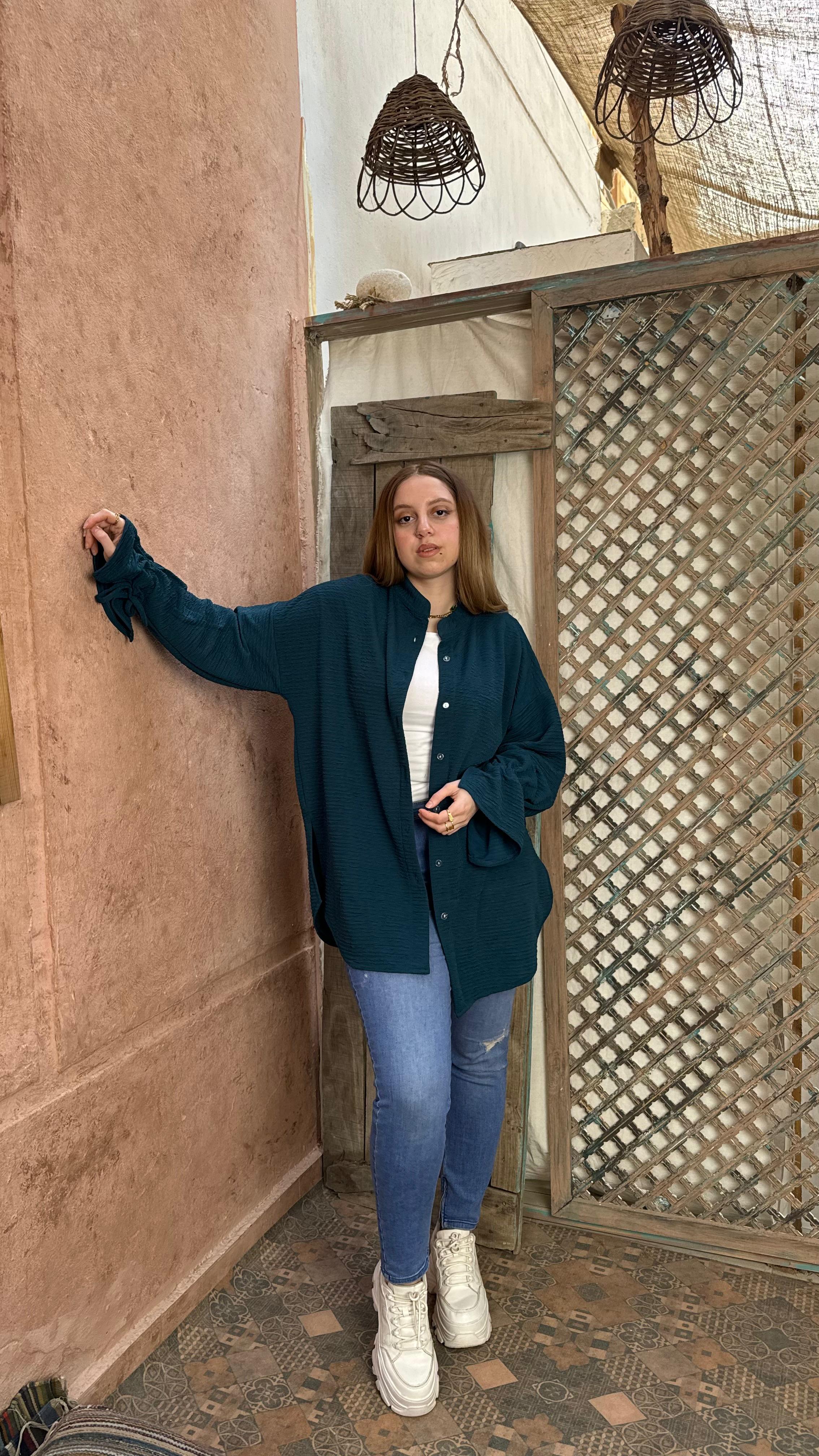 Bella Shirt in Navy Blue