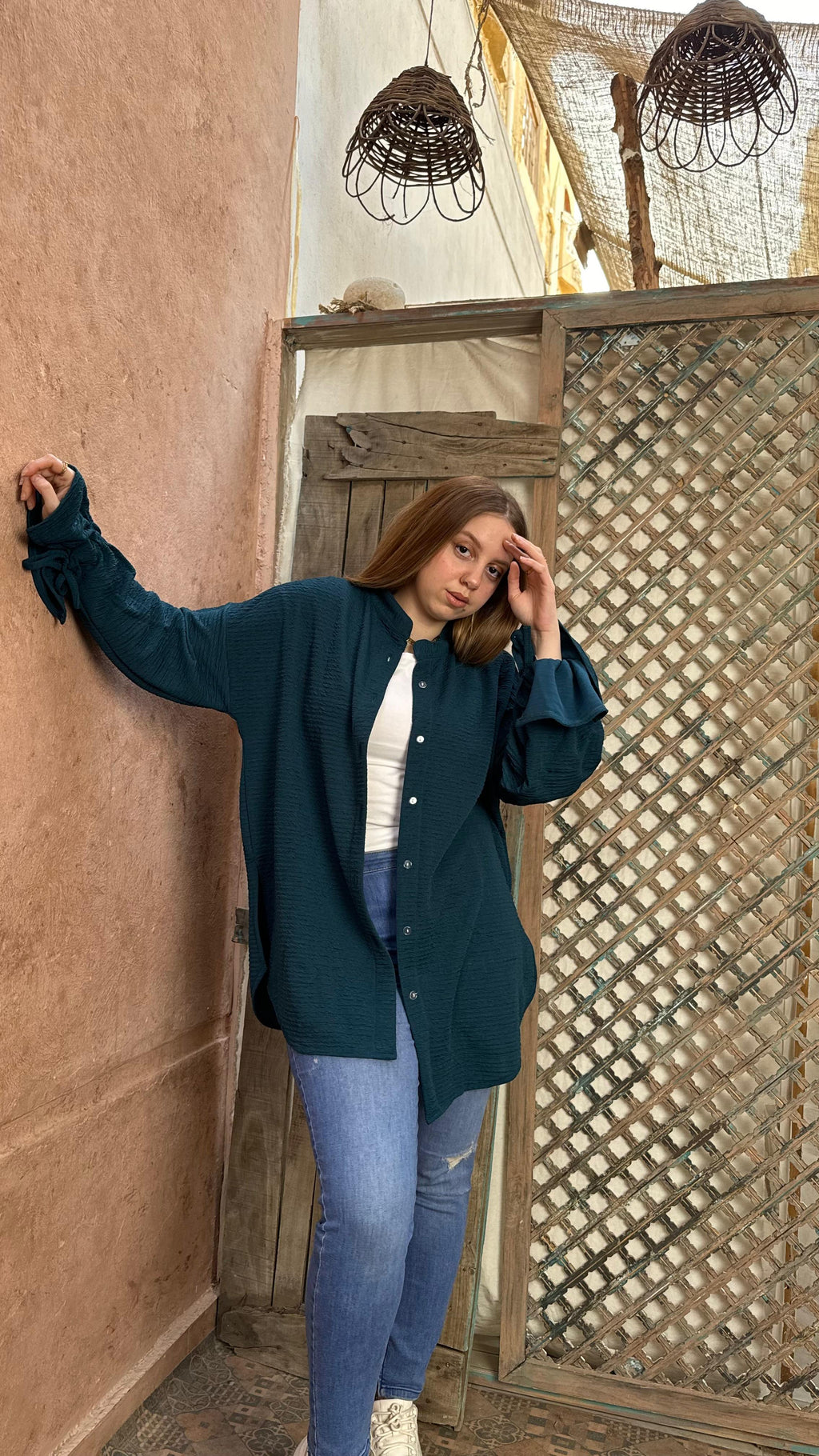 Bella Shirt in Navy Blue