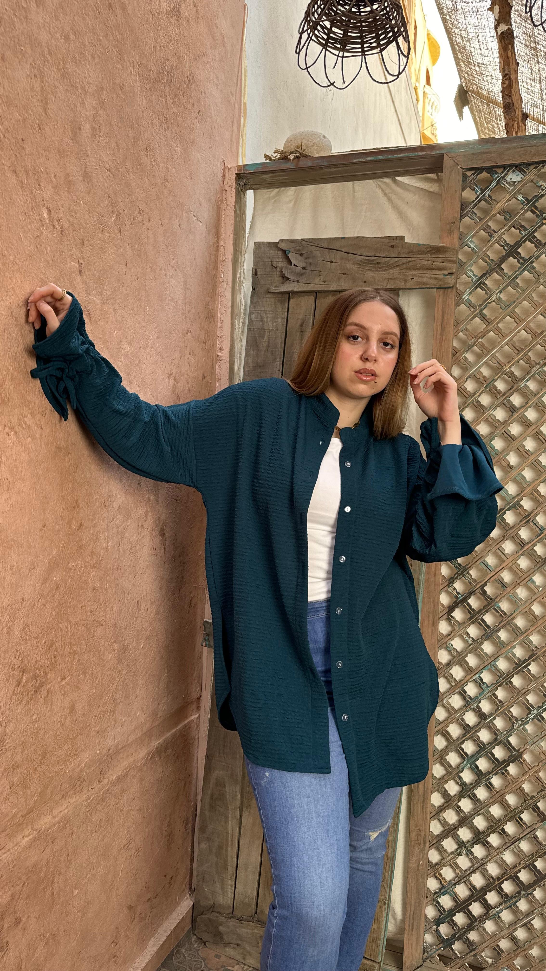 Bella Shirt in Navy Blue