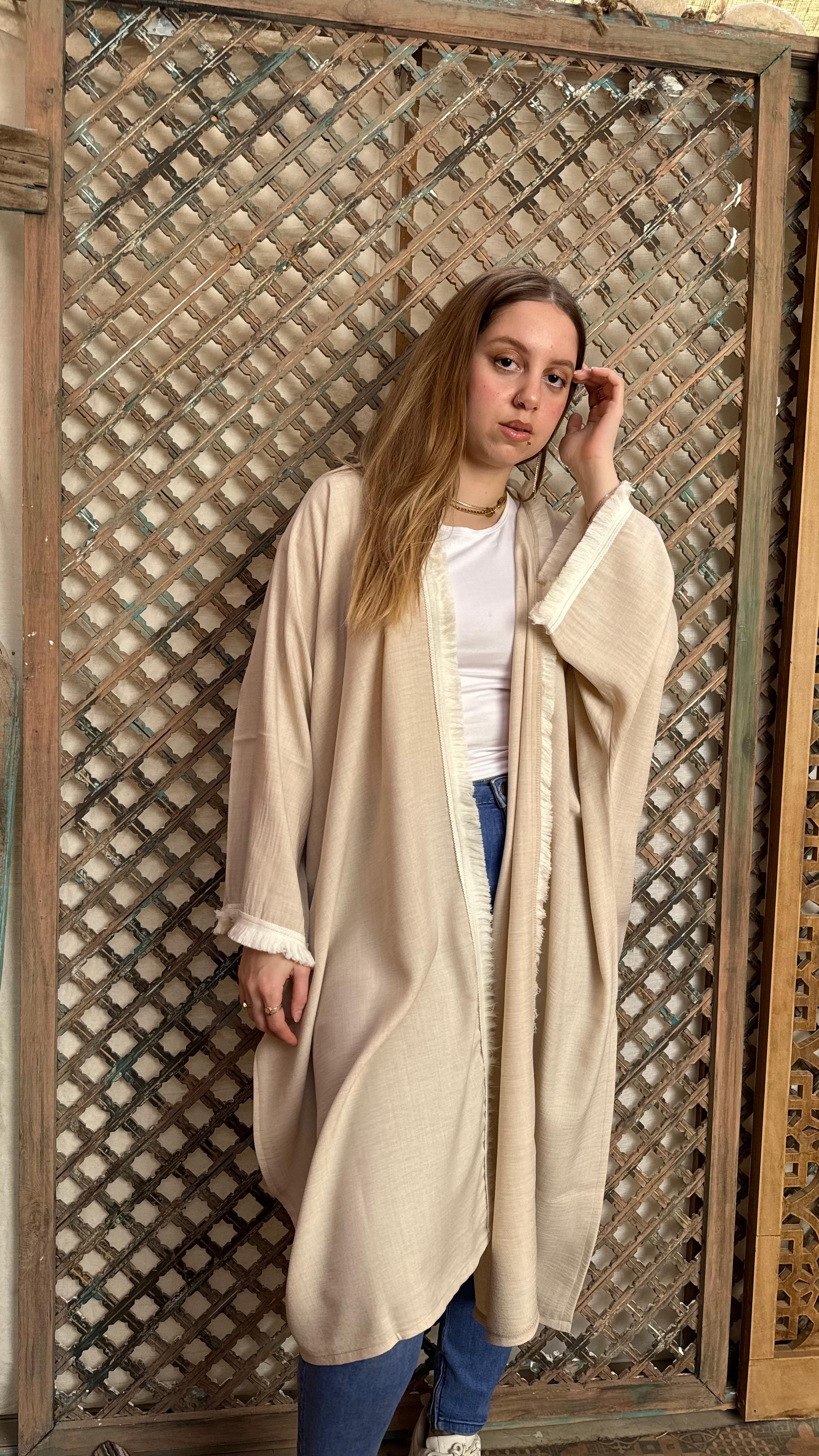 Ella kimono in Beige