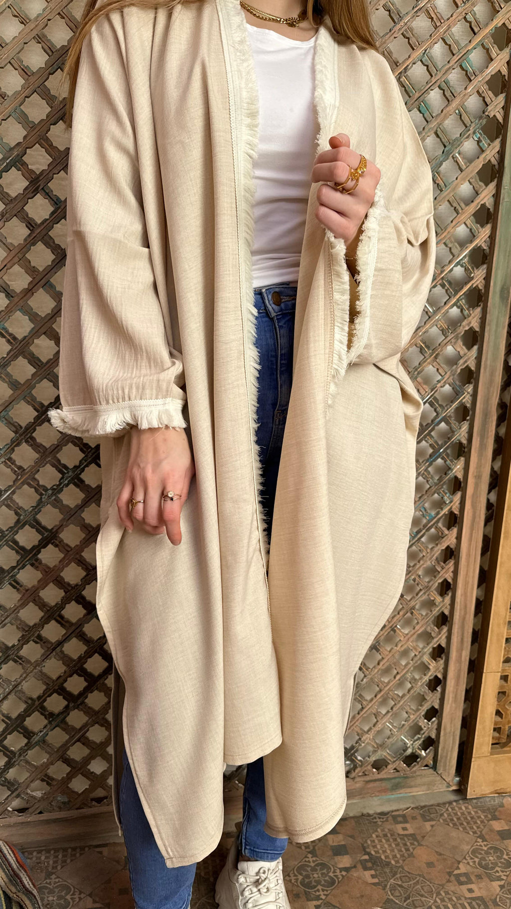 Ella kimono in Beige