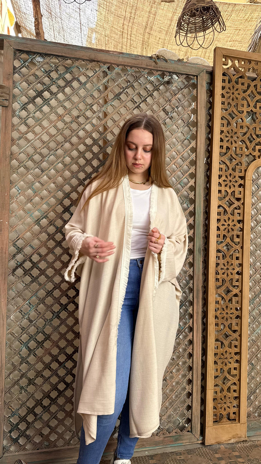 Ella kimono in Beige